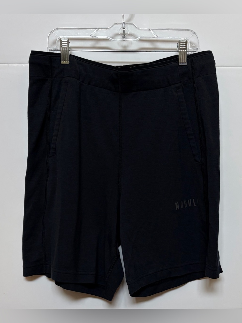 NOBULL Men's Merino Wool Blend Training Shorts - Black -Small